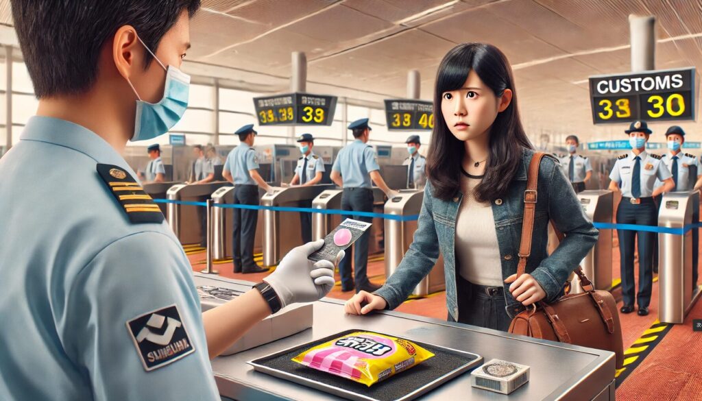 ガムの所持で高額罰金に！