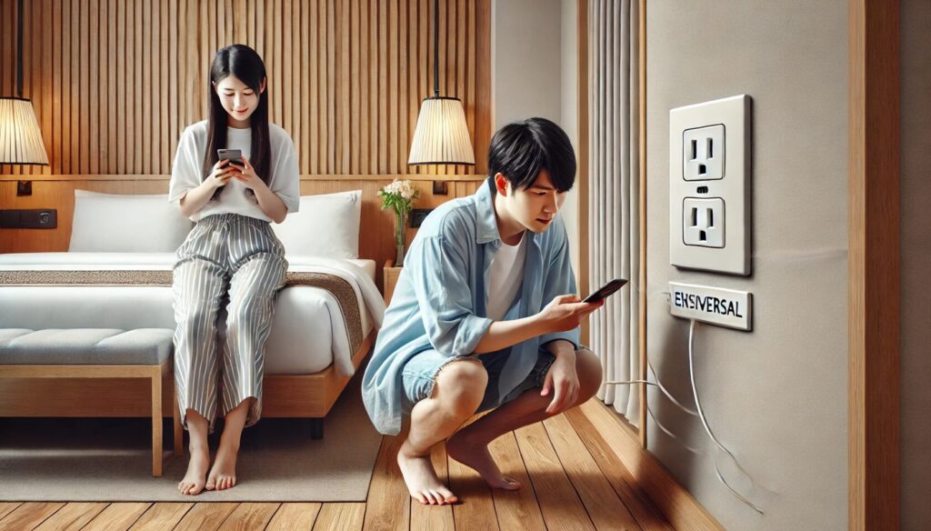ホテルのコンセント事情をチェック