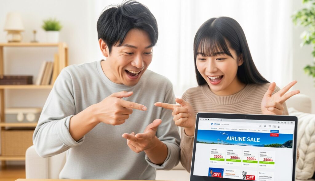 航空会社のセール時期を狙う方法