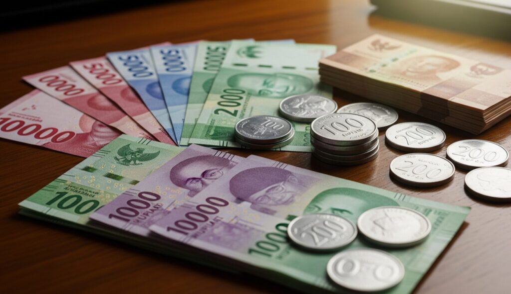 ルピア紙幣と硬貨の種類