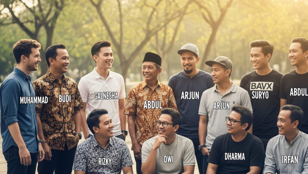 インドネシアで人気の男性の名前と由来