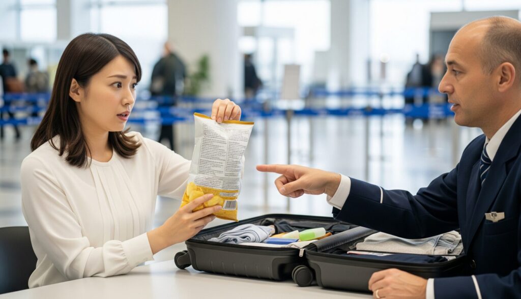 お菓子でも持ち込めない場合がある