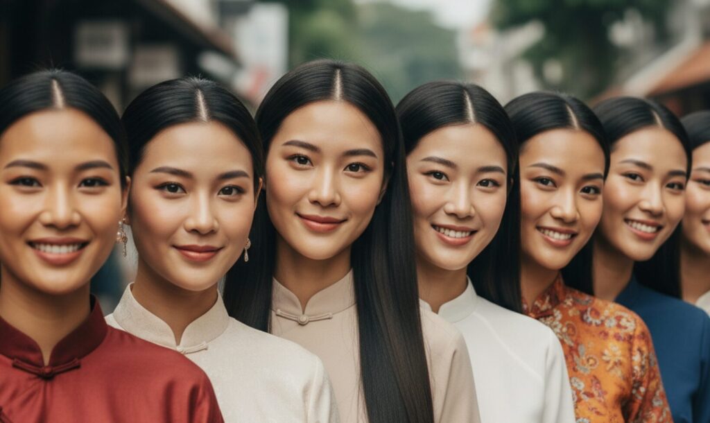 多様な魅力を持つ東南アジア系の顔の女
