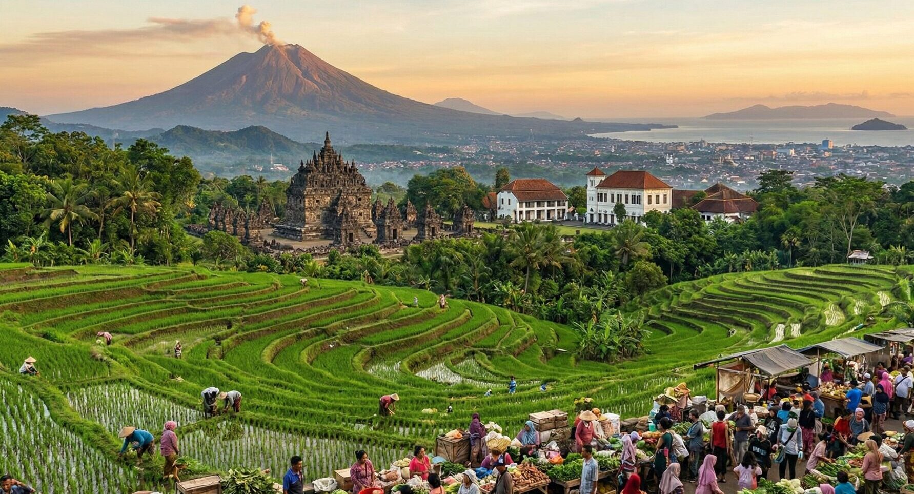 インドネシアの人口が多い理由は？歴史と地理から謎を解く