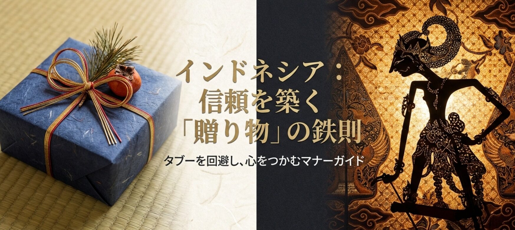 インドネシアのビジネスや交流において、契約書よりも個人的な信頼関係が重要であることを示すスライド。