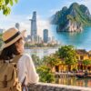 ベトナム旅行のモデルコースをイメージしたハノイ・ホーチミン・ハロン湾・ホイアンの観光風景